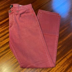 Guess Macrea Regular Fit Red Denim Pants Size:31x32